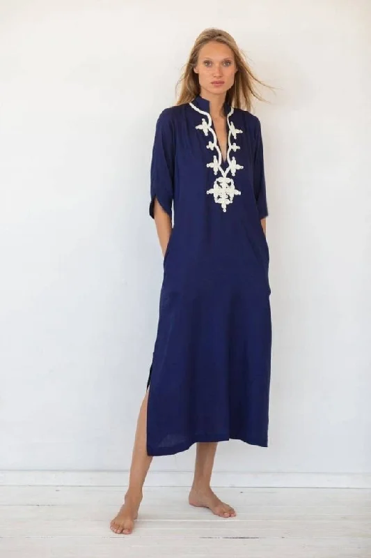 Women's V Neck Kaftan Swimsuit Cover Up Dress Swimsuit with Skirt
