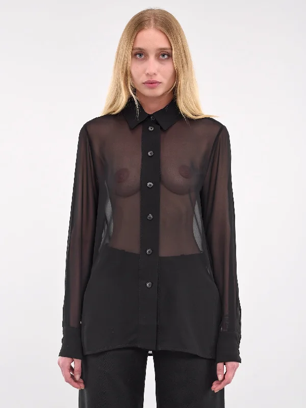 Teverdi Shirt (T-264-NERO)-- Rayon Fabric Velvet Fabric Corduroy Fabric