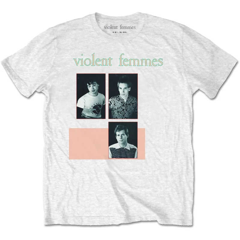 VIOLENT FEMMES Attractive T-Shirt, Vintage Band Photo-- Mesh Canvas Denim