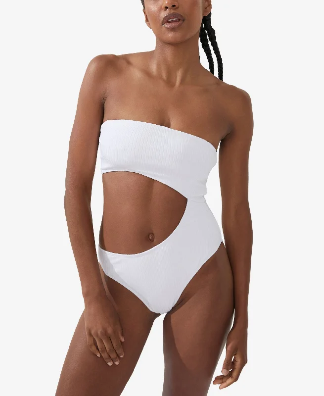 White Wide Rib