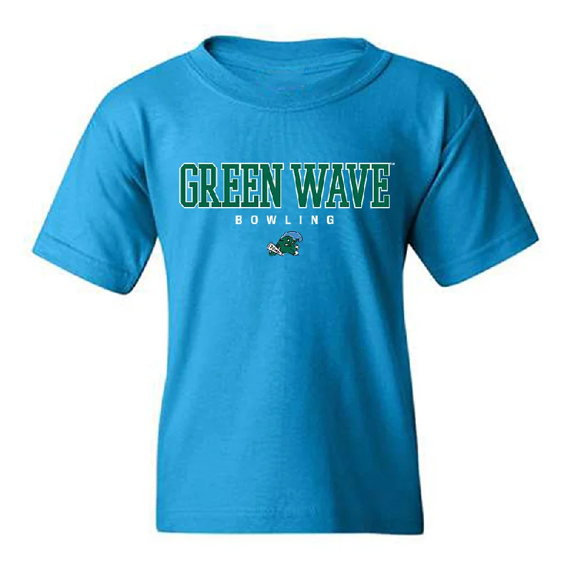 Tulane - NCAA Women's Bowling : Blanca Fraticelli - Youth T-Shirt-- Handmade Hand-knitted Hand-woven Tulane - NCAA Women's Bowling : Blanca Fraticelli - Youth T-Shirt-- Handmade Hand-knitted Hand-woven