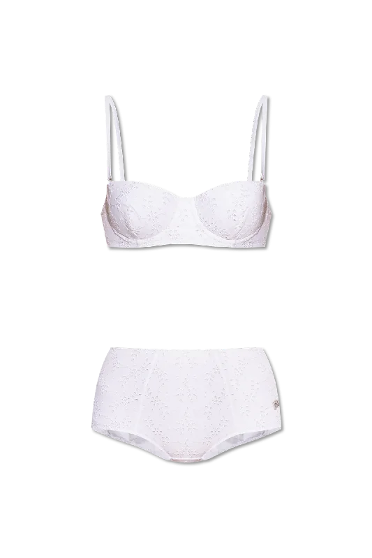 Dolce & Gabbana Two-piece swimsuit in WHITE - 2 Stylish Cover-Up Set