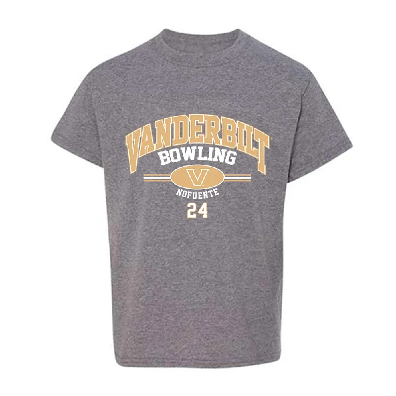 Vanderbilt - NCAA Women's Bowling : Saphyre Nofuente - Classic Fashion Shersey Youth T-Shirt-- Hooded Caped Shawl Collar Vanderbilt - NCAA Women's Bowling : Saphyre Nofuente - Classic Fashion Shersey Youth T-Shirt-- Hooded Caped Shawl Collar