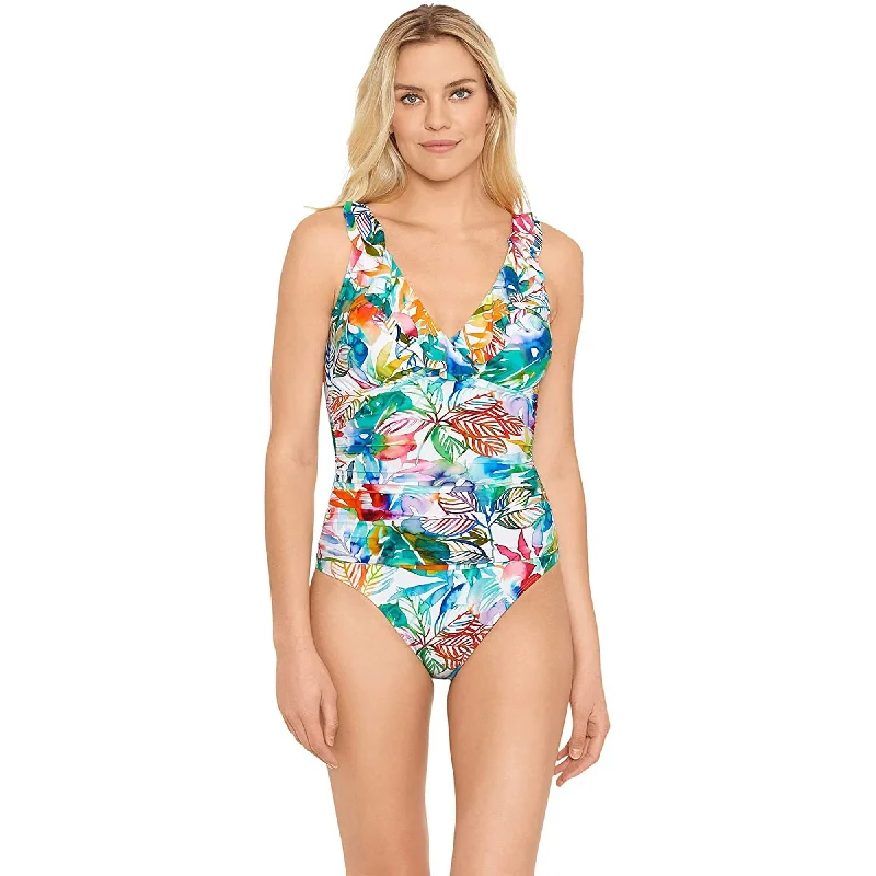 Ralph Lauren Caribbean Tummy-Control One-Piece Swimsuit Timeless Black Bikini