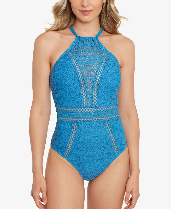 Juniors' Crochet One-Piece Swimsuit Summer Ready Swimsuit