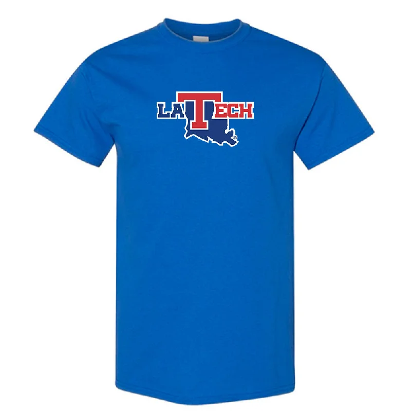 LA Tech - NCAA Women's Bowling : Allyson Sand Shersey T-Shirt-- Front Pockets Side Pockets Patch Pockets