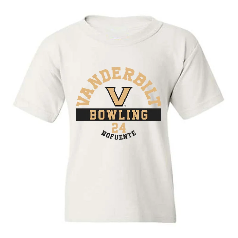 Vanderbilt - NCAA Women's Bowling : Saphyre Nofuente - Classic Fashion Shersey Youth T-Shirt-- Houndstooth Herringbone Solid Vanderbilt - NCAA Women's Bowling : Saphyre Nofuente - Classic Fashion Shersey Youth T-Shirt-- Houndstooth Herringbone Solid