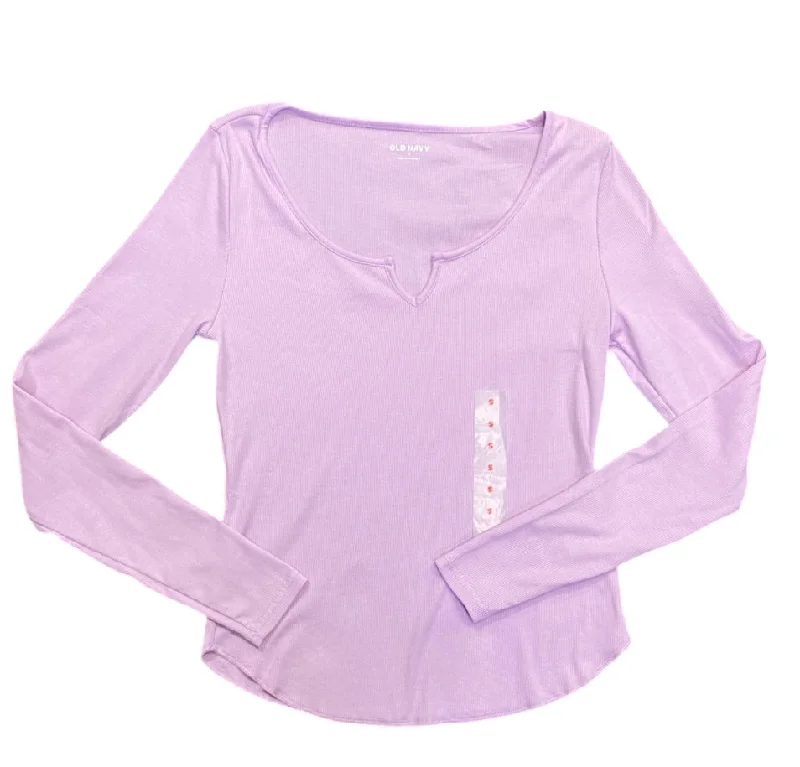 Light Purple Old Navy NEW Long Sleeve Shirt Women's-- Knit Fabric Woven Fabric Fleece Fabric Light Purple Old Navy NEW Long Sleeve Shirt Women's-- Knit Fabric Woven Fabric Fleece Fabric