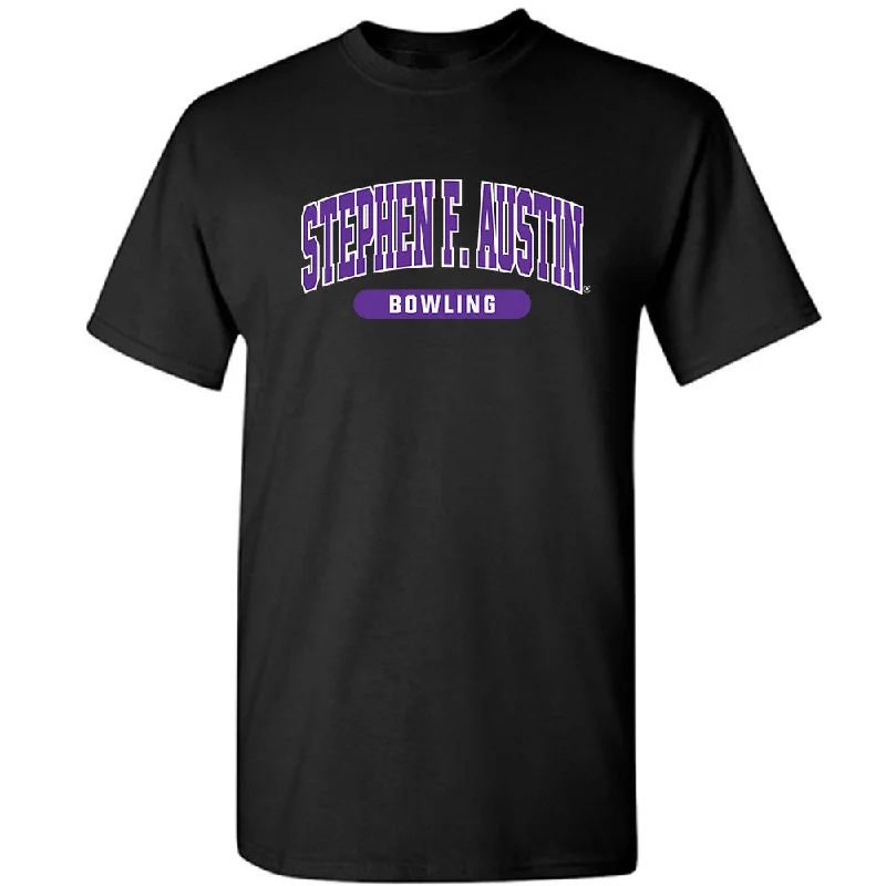 SFA - NCAA Women's Bowling : Carlen Gattenby - T-Shirt-- Handmade Hand-knitted Hand-woven