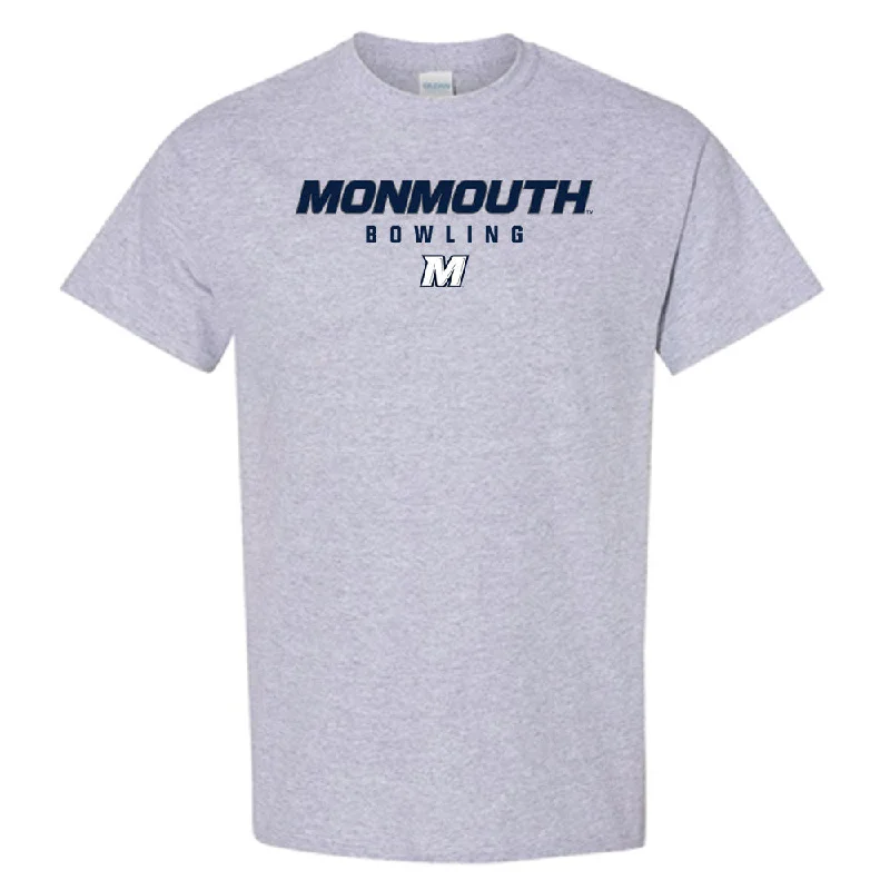 Monmouth - NCAA Women's Bowling : Siyah Sweeny - Grey Classic Shersey Short Sleeve T-Shirt-- Solid Color Striped Floral