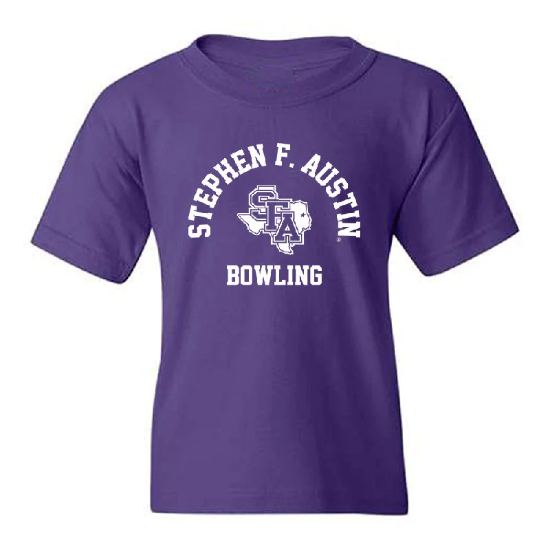 SFA - NCAA Women's Bowling : Kristyn Graham - Classic Shersey Youth T-Shirt-- Silk Blend Satin Velvet