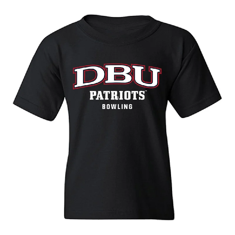 Dallas Baptist - NCAA Women's Bowling : Paul Marquez - Classic Shersey Youth T-Shirt-- Print Jacquard Patchwork Dallas Baptist - NCAA Women's Bowling : Paul Marquez - Classic Shersey Youth T-Shirt-- Print Jacquard Patchwork