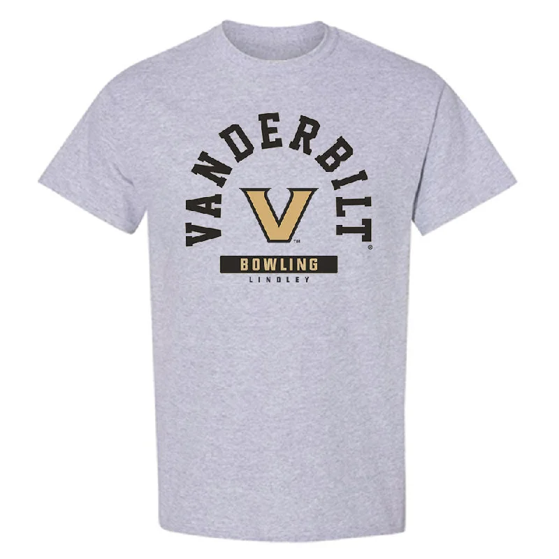 Vanderbilt - NCAA Women's Bowling : Haley Lindley - Classic Fashion Shersey T-Shirt-- Chenille Blend Fleece Blend Nylon Blend