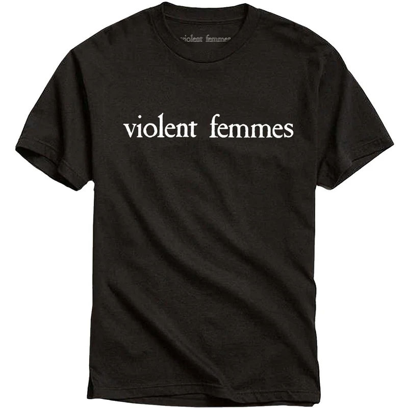 VIOLENT FEMMES Attractive T-Shirt, White Vintage Logo-- Chenille Brocade Lace