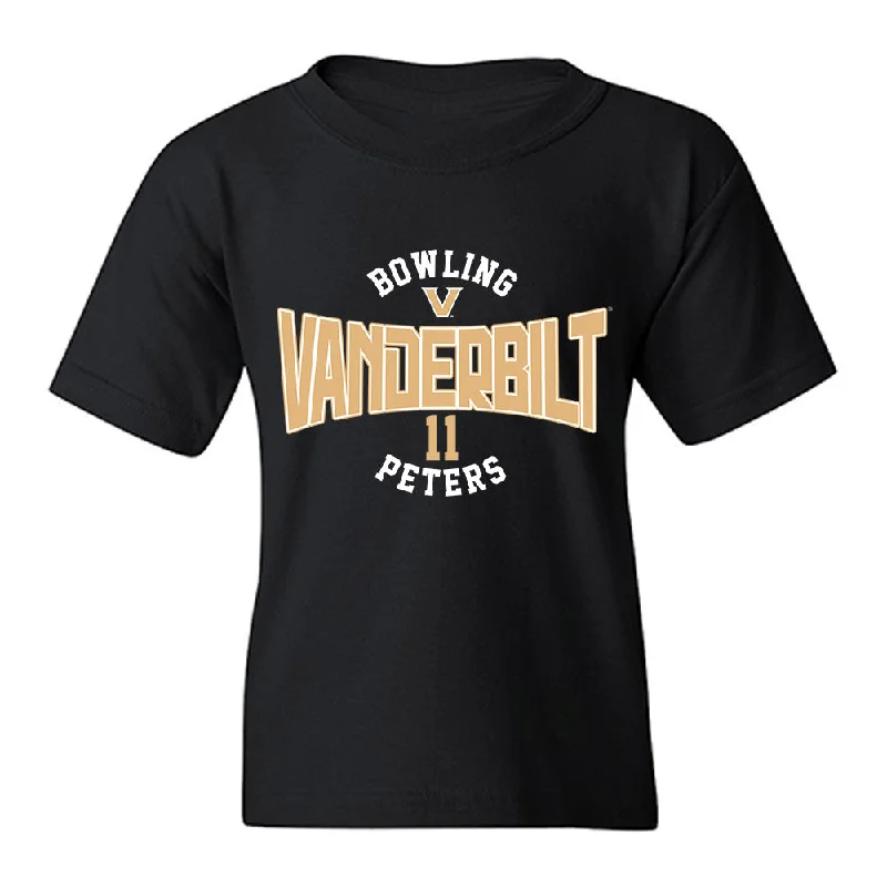 Vanderbilt - NCAA Women's Bowling : Paige Peters - Classic Fashion Shersey Youth T-Shirt-- Hooded Caped Shawl Collar Vanderbilt - NCAA Women's Bowling : Paige Peters - Classic Fashion Shersey Youth T-Shirt-- Hooded Caped Shawl Collar
