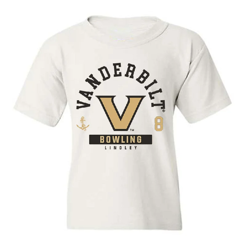 Vanderbilt - NCAA Women's Bowling : Haley Lindley - Classic Fashion Shersey Youth T-Shirt-- Embroidered Appliqued Beaded