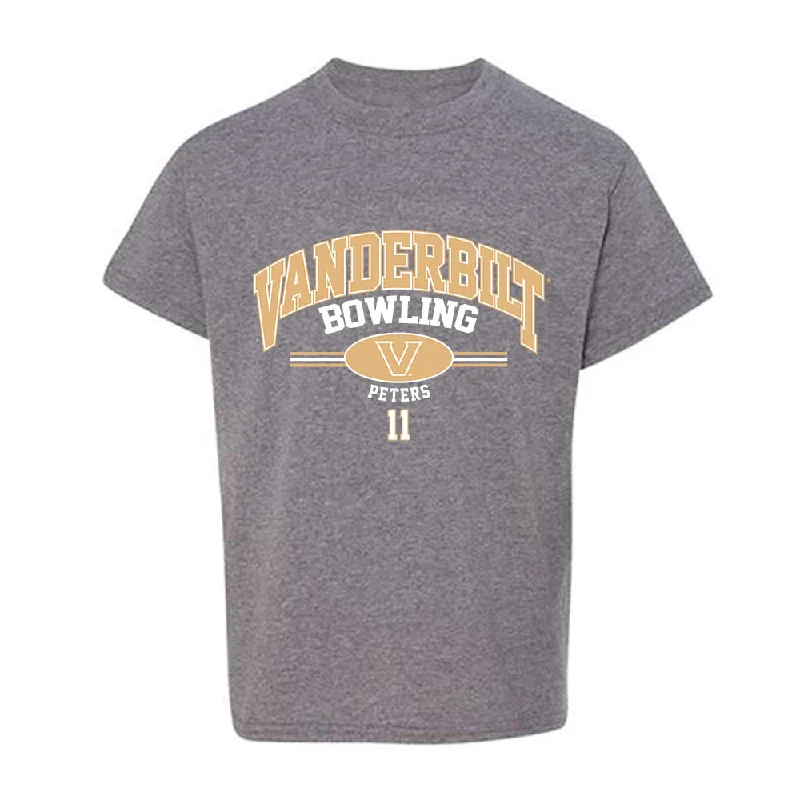 Vanderbilt - NCAA Women's Bowling : Paige Peters - Classic Fashion Shersey Youth T-Shirt-- Zippered Front Buttoned Front Snap Front Vanderbilt - NCAA Women's Bowling : Paige Peters - Classic Fashion Shersey Youth T-Shirt-- Zippered Front Buttoned Front Snap Front