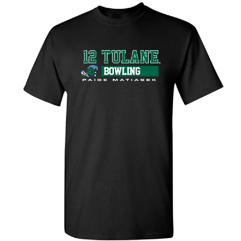 Tulane - NCAA Women's Bowling : Paige Matiasek - Classic Fashion Shersey T-Shirt-- Chenille Blend Fleece Blend Nylon Blend