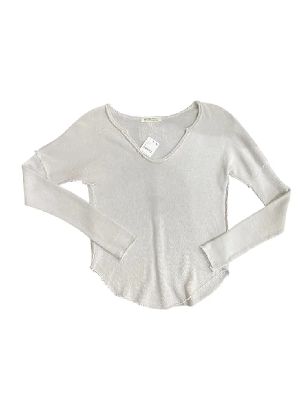 Cream We The Free BOUTIQUE NEW Long Sleeve Shirt Women's-- Striped Floral Plaid