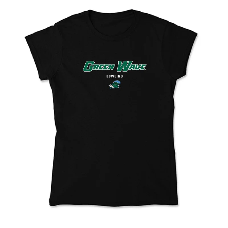 Tulane - NCAA Women's Bowling : Blanca Fraticelli - Soft Style Women’s T-Shirt-- Chenille Fabric Brocade Fabric Lace Fabric