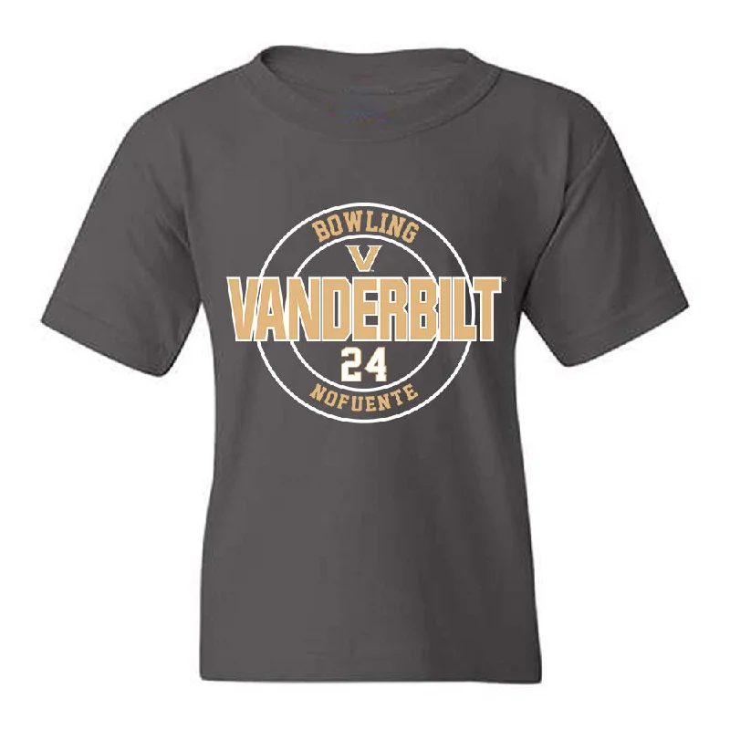 Vanderbilt - NCAA Women's Bowling : Saphyre Nofuente - Classic Fashion Shersey Youth T-Shirt-- Graphic T-Shirt Round Neck Polyester Vanderbilt - NCAA Women's Bowling : Saphyre Nofuente - Classic Fashion Shersey Youth T-Shirt-- Graphic T-Shirt Round Neck Polyester