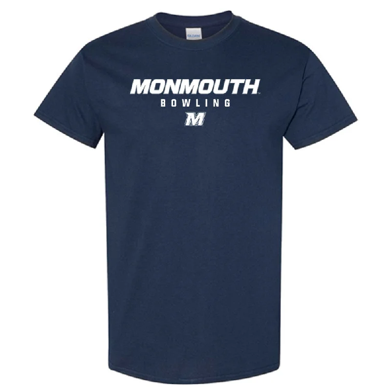 Monmouth - NCAA Women's Bowling : Siyah Sweeny - Navy Classic Shersey Short Sleeve T-Shirt-- Cotton Fabric Linen Fabric Terry Fabric
