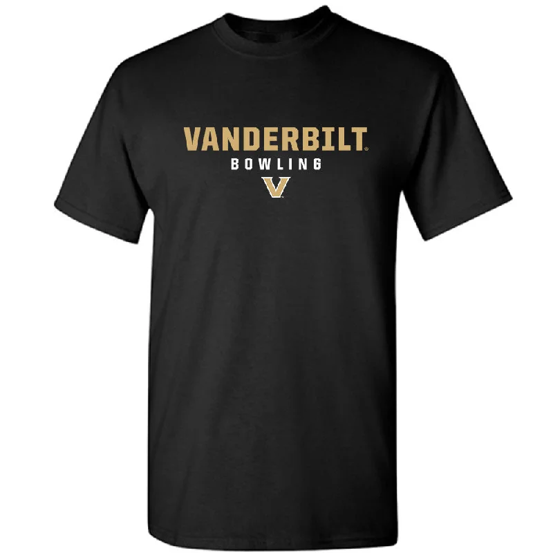 Vanderbilt - NCAA Women's Bowling : Haley Lindley - T-Shirt-- Notch Collar Peter Pan Collar Cowl Neck