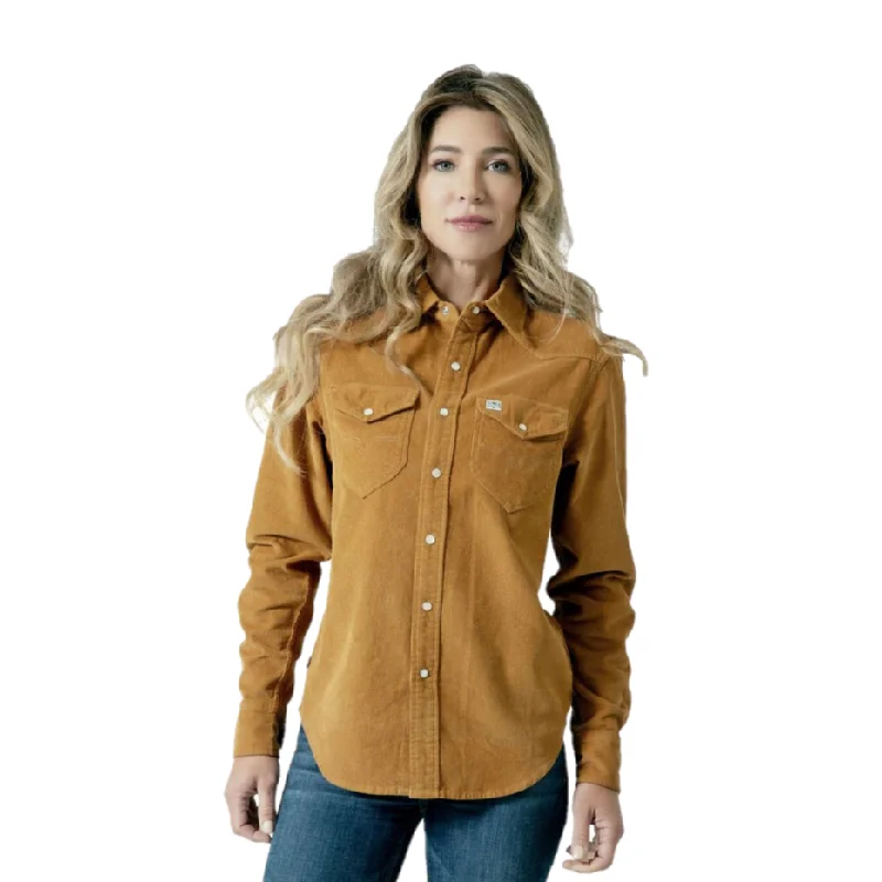 Kimes Ranch Ladies Dixon Cord Camel Brown Snap Shirt DIX-CAMEL-- Wool Fabric Cashmere Fabric Tweed Fabric Kimes Ranch Ladies Dixon Cord Camel Brown Snap Shirt DIX-CAMEL-- Wool Fabric Cashmere Fabric Tweed Fabric