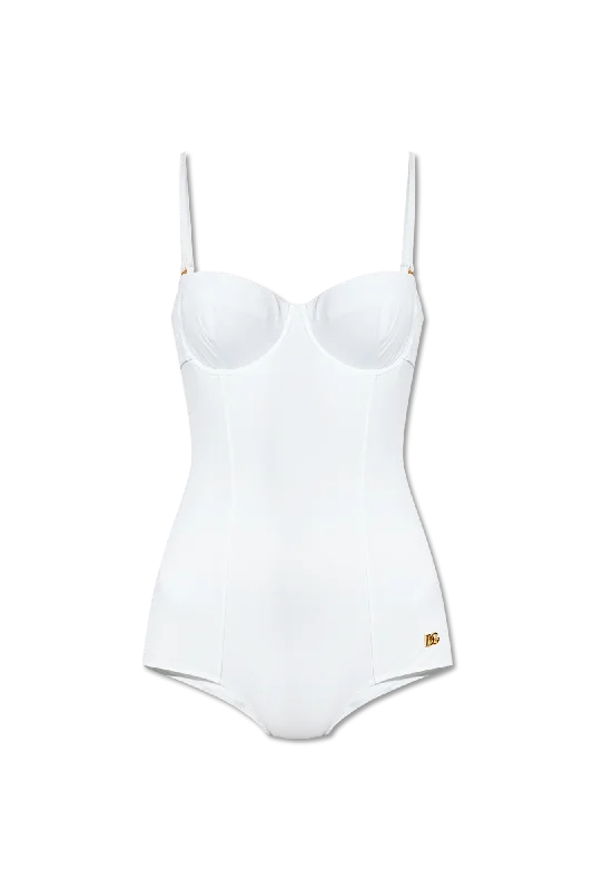 Dolce & Gabbana One-piece swimsuit in WHITE - 2 Floral Bikini Top