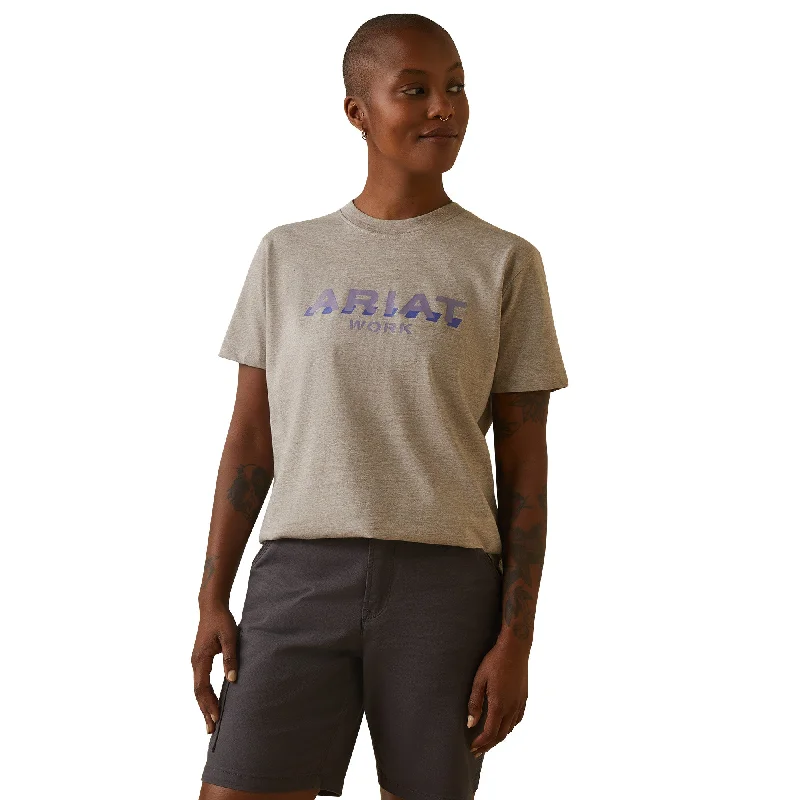 Ariat® Ladies Rebar Cotton Strong™ Logo Graphic Beige T-Shirt 10043354-- Graphic T-Shirt Round Neck Polyester Ariat® Ladies Rebar Cotton Strong™ Logo Graphic Beige T-Shirt 10043354-- Graphic T-Shirt Round Neck Polyester