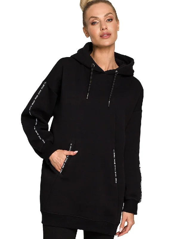 Sweatshirt Moe Hoodie with Lace Feminine Delicate