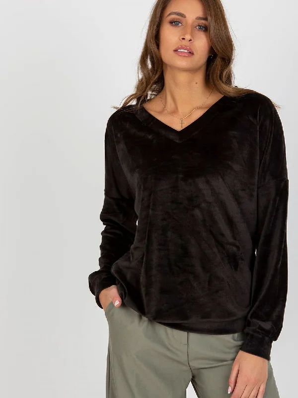 Sweatshirt Relevance Hoodie with Fur Luxurious Winter