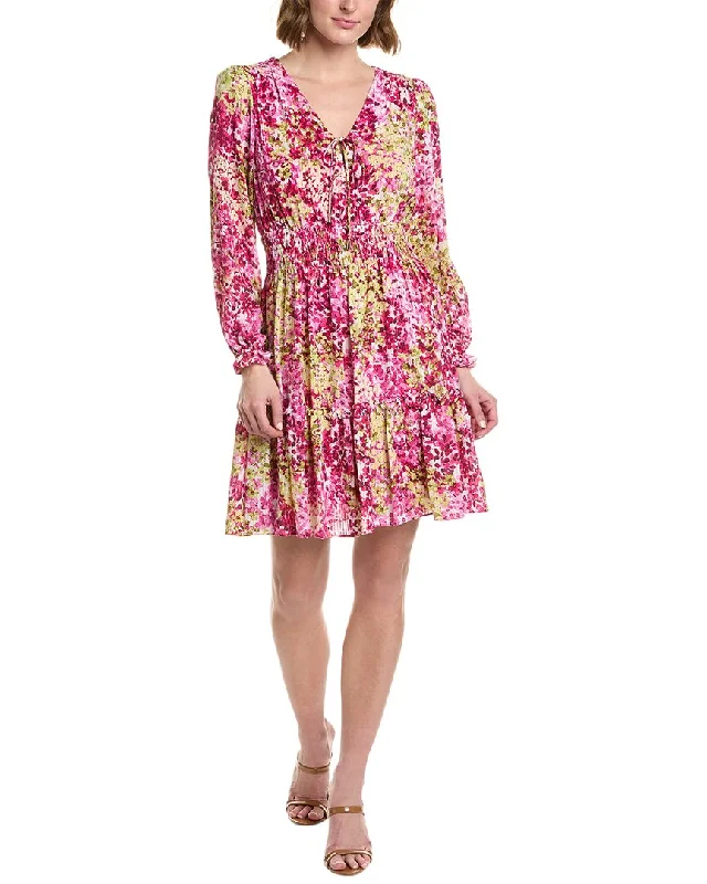 Taylor Dot Print A-Line Dress Tunics Print Colorful
