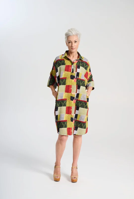 Kismet Estilo Dress Sage Casual Short Summer