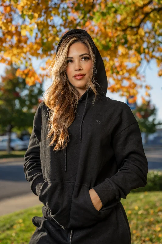 Luxury Loungewear Hoodie Hoodie with Back Slit Movement Comfort