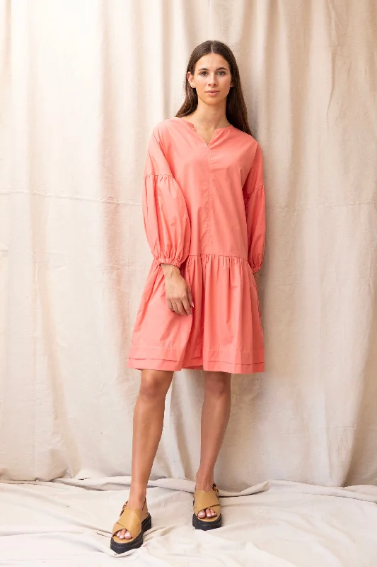Hart Dress | Watermelon Off-the-shoulder Chic Trendy