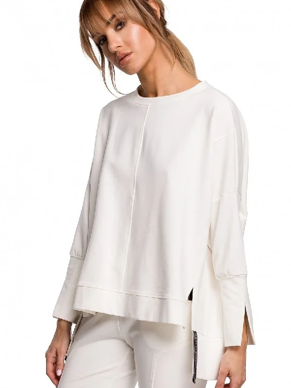 Sweatshirt Moe Hoodie with Batwing Sleeves Loose Dramatic