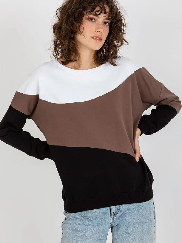Sweatshirt Relevance Hoodie with Sequins Glamorous Eye-catching