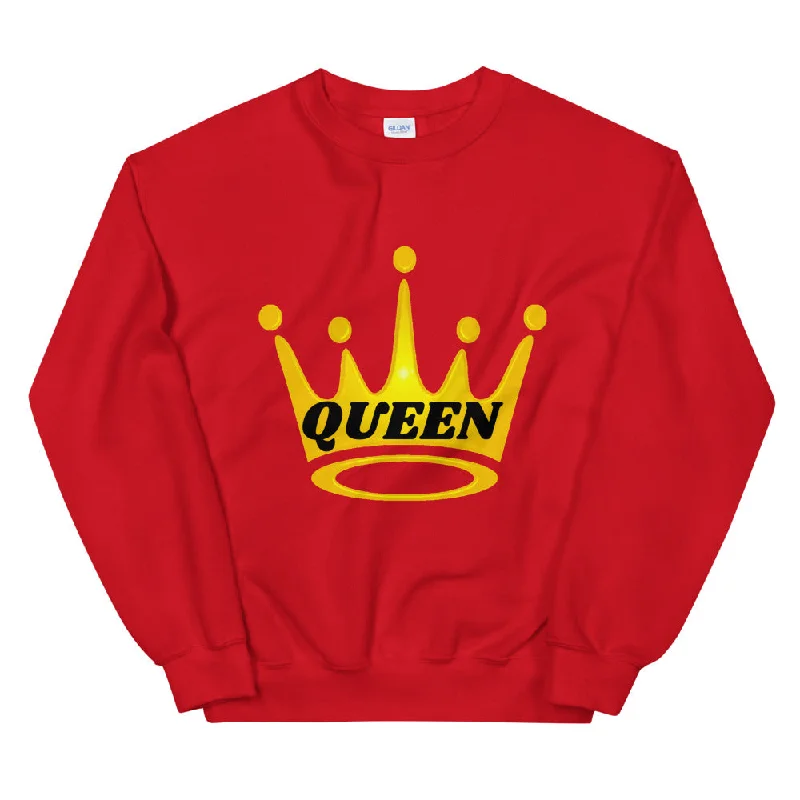 Queen Unisex Sweatshirt Hoodie with Rolled Sleeves Casual Relaxed