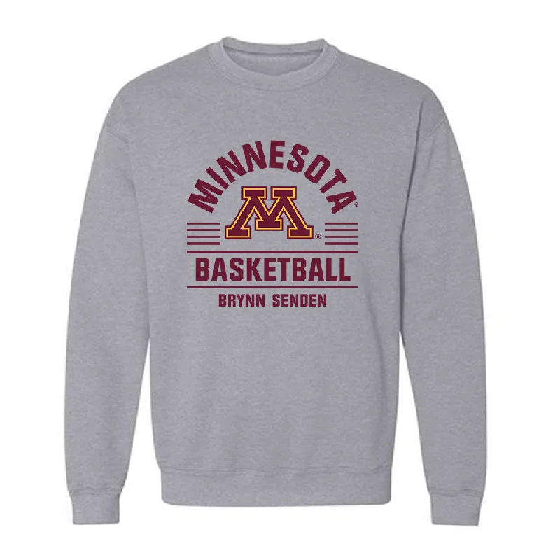 Minnesota - NCAA Women's Basketball : Brynn Senden - Classic Fashion Shersey Crewneck Sweatshirt Hoodie with Ribbed Cuffs Snug Fit Comfort