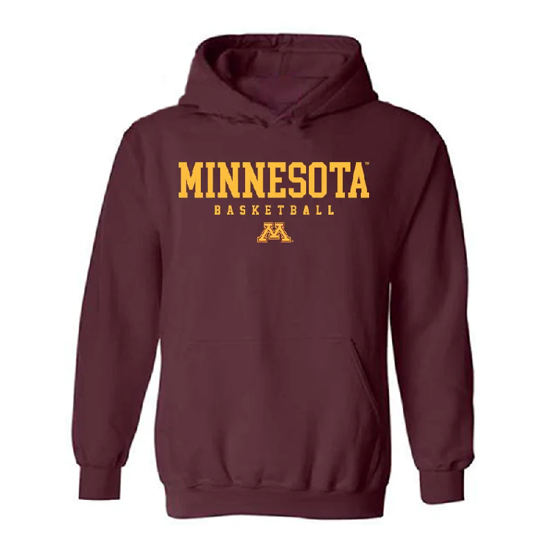 Minnesota - NCAA Women's Basketball : McKenna Johnson - Classic Shersey Hooded Sweatshirt Hoodie with Hem Raw Edge Edgy Unfinished