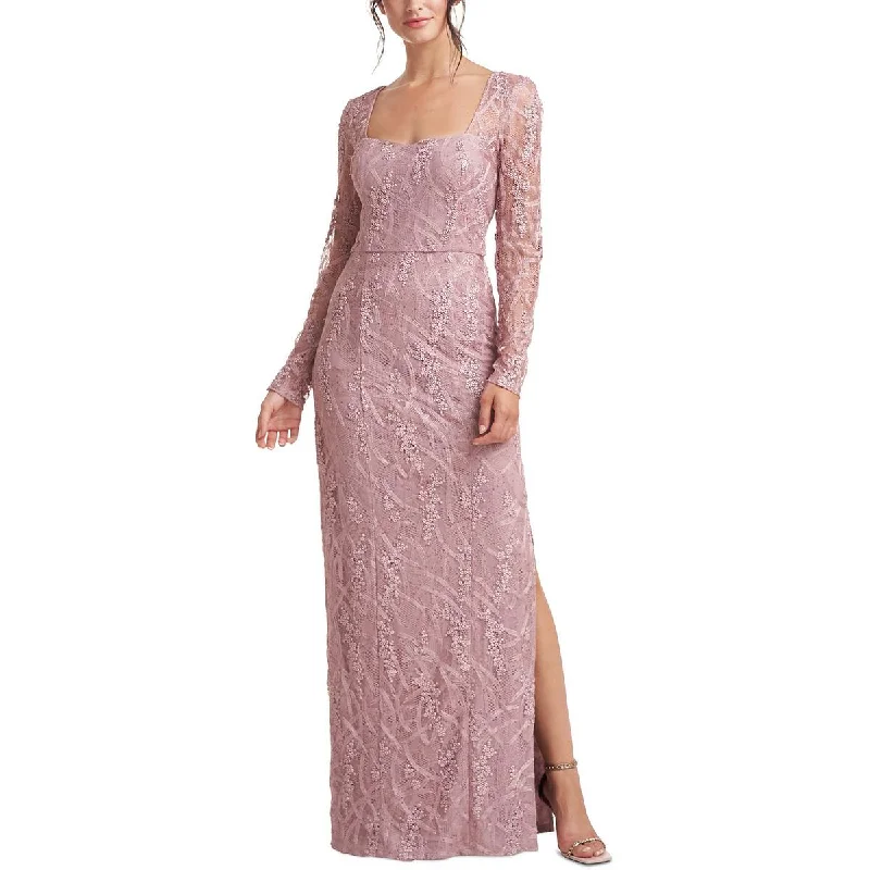 JS Collections Womens Lace Embroidered Evening Dress Tunics Recommended stylist