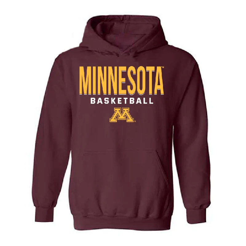 Minnesota - NCAA Women's Basketball : McKenna Johnson - Classic Shersey Hooded Sweatshirt Hoodie with Tied Waist Feminine Flattering