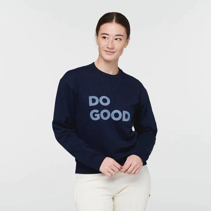Cotopaxi Women’s Do Good Crew Sweatshirt Hoodie with Rolled Sleeves Casual Relaxed