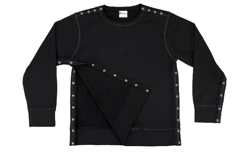 Shoulder Surgery Sweatshirt – Adaptive Surgery Recovery Clothing Hoodie with Hem Contrast Bold Stylish Shoulder Surgery Sweatshirt – Adaptive Surgery Recovery Clothing Hoodie with Hem Contrast Bold Stylish