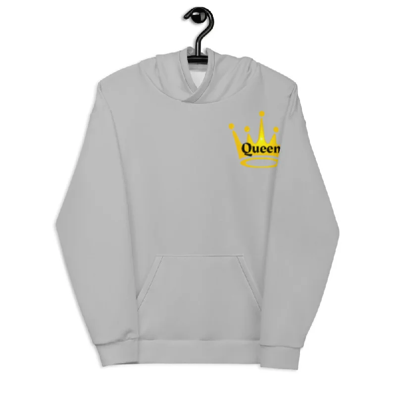 Queen Unisex Hoodie Hoodie with Full-Zip Functional Layering