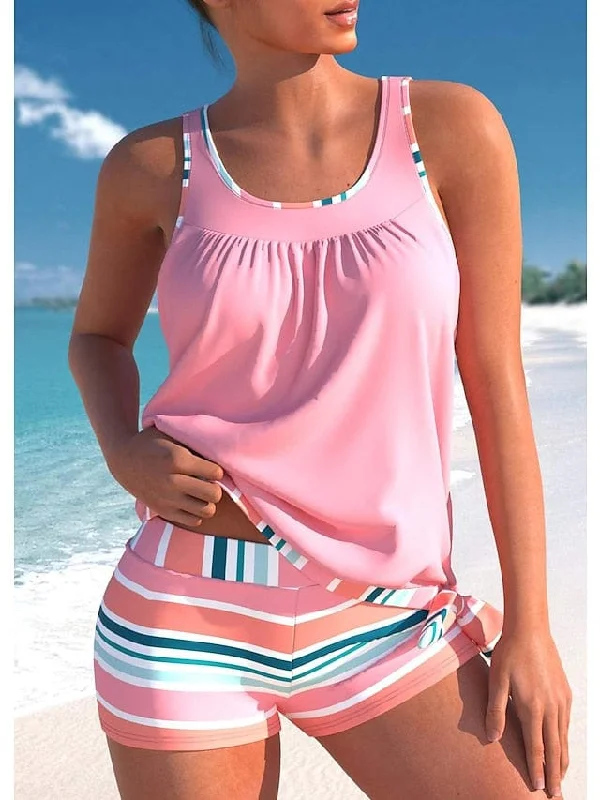 Versatile Swimsuit Set for Women Vintage Swimwear Look