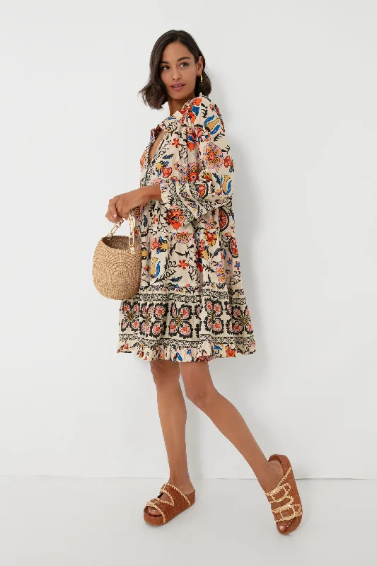 Turtledove Botanical Medallion Gibson Dress Tunics Denim casual