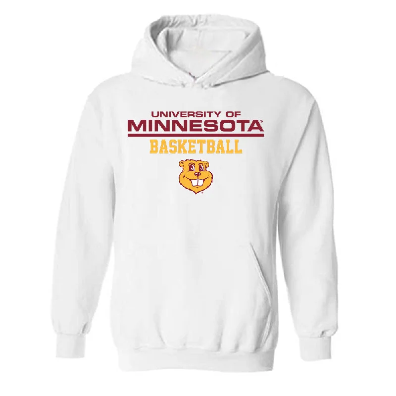 Minnesota - NCAA Women's Basketball : McKenna Johnson - Classic Fashion Shersey Hooded Sweatshirt Hoodie with Slit Hem Functional Movement