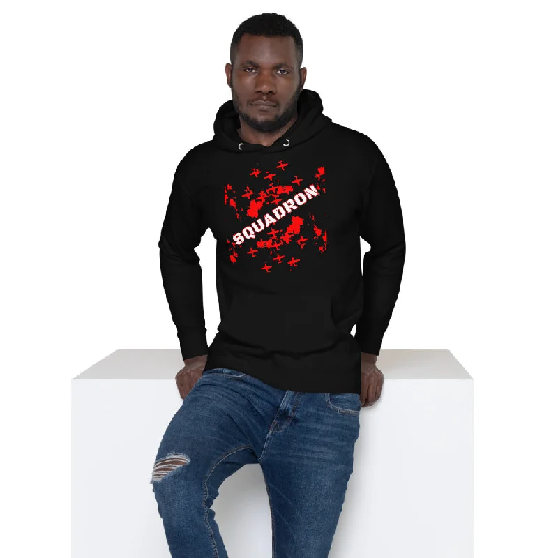 Custom Text Unisex Premium Hoodie Fighter Plane Squadron | Cotton Heritage M2580 Hoodie with High Neck Warm Protective Custom Text Unisex Premium Hoodie Fighter Plane Squadron | Cotton Heritage M2580 Hoodie with High Neck Warm Protective